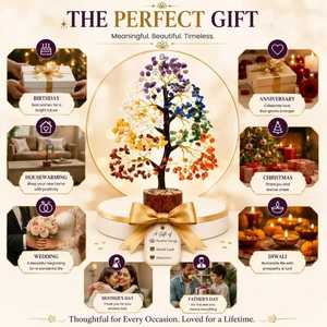 Árbol de Cristal en Oferta, Árbol de la Abundancia/Dinero/Fortuna, Regalo de Cumpleaños para Mujer, Cristales Naturales Coloridos que Aportan Energía Positiva y Dinero - Product Image 6