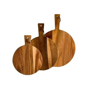 Wooden Chopping Board Handle <b>Shape</b> Dishwasher Safe Eco-Friendly Multifunction Customizable Size for Home Kitchen Charcuterie - Product Image 1