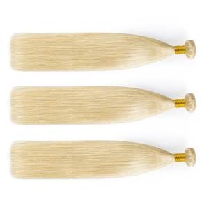 NAJIR HAIR HUB ผมต่ออินเดียแท้แบบตรง 100 กรัม ผมแท้ 100% สีบลอนด์ ติดง่าย จัดแต่งทรงได้ - Product Image 2