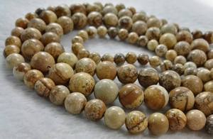 Perles de pierre naturelle jaspe photochromique lisses et rondes pour la fabrication de bijoux DIY en gros - Product Image 6