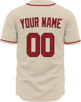 Maillot de baseball unisexe OEM à manches longues, uniforme de sport d'hiver style hip-hop, maillots de baseball personnalisés avec logo frontal en coton et élasthanne