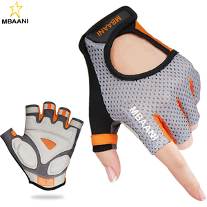 ถุงมือปั่นจักรยานแบบยืดหยุ่นครึ่งนิ้วถุงมือจักรยานกันลื่นดูดซับแรงกระแทกถุงมือปั่นจักรยาน MTB/ถนนสำหรับผู้ชาย/ผู้หญิง - Product Image 1