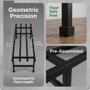 Ensemble élégant de supports pour plantes en métal, 1 support pour pot de fleurs en fer, support décoratif solide pour plantes, pour la maison, le jardin et la décoration intérieure - Product Image 3