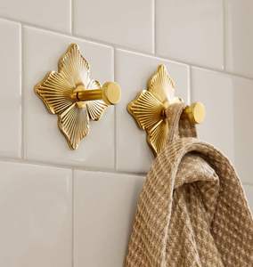 Support mural en laiton Stay Fix, crochet en laiton True Curve, support mural en laiton Load Sure - Product Image 2