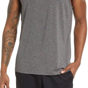 Best Quality Men tank Top Custom Made Breathable Ribbed tank Tops Custom Plus Size Mens <b>Drop</b> Shoulder Thick Gym Wear tank Top - Product Image 6