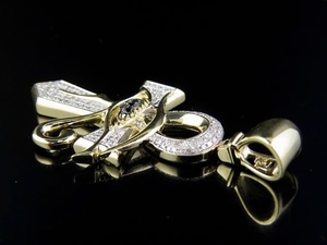 Pendentif Moissanite Œil d'Horus Ankh Croix Hip Hop Foi Chrétienne en Argent 925 Plaqué Or Luxe Diamant Dvars DDP-1016 Cadeau - Product Image 5