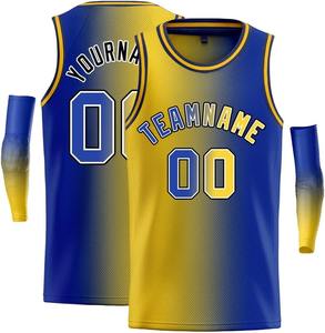 Maillot de basketball pour homme en tissu mesh respirant, couleur jaune uni, sans manches, col en V, vêtement de sport, qualité supérieure 2026 - Product Image 2