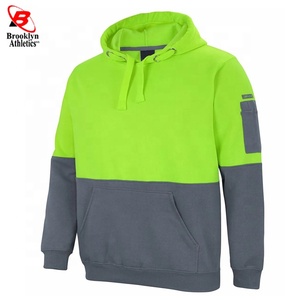 Sudadera con Capucha de Seguridad Transpirable e Impermeable de Alta Visibilidad, Ropa de Trabajo con Bolsillos Tipo Canguro para Lápices - Product Image 5