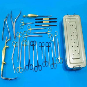 Ensemble d'instruments de chirurgie plastique de classe I certifiés CE Jamso Industries pour lifting du visage et des sourcils, avec ciseaux, râpes et pinces - Product Image 3