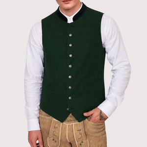 Chalecos Bávaros Tradicionales Reversibles, Transpirables, de Tela Resistente, para la Temporada de Primavera, Ropa Festiva para Hombre, Alta Calidad, Venta al Por Mayor - Product Image 4