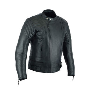 Chaqueta de Cuero Estilosa para Motociclistas, Color Personalizado, 100% Cuero, Chaqueta de Invierno para Hombre, Chaquetas de Cuero Ajustadas Personalizadas para Motociclistas - Product Image 3