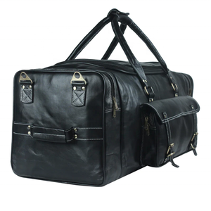 Sac de sport artisanal pour homme, sac de voyage vintage en cuir de chèvre, sac de sport pour la gym - Product Image 4
