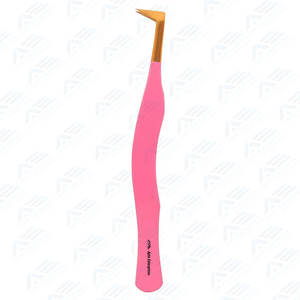 Pinzas para pestañas de acero inoxidable con etiqueta privada, herramienta profesional de manicura y pedicura, belleza portátil asequible - Product Image 6