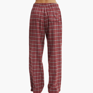 Custom Label Women's Cotton Plaid Pajama <b>Pant</b> Femme Breathable <b>Lounge</b> Trousers Wholesale Home Wear Women Flannel Wide Leg <b>Pants</b> - Product Image 4