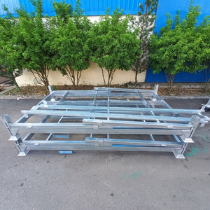 Foldable Steel Pallet with <b>Collapsible</b> Design Heavy Duty Structure and High Load Capacity Ideal for Warehouse <b>Storage</b> - Product Image 5