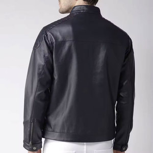 Premium <b>Winter</b> <b>Leather</b> <b>Jacket</b> for Men Soft Texture Durable High Quality Modern Classic Outerwear Front Logo - Product Image 4