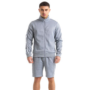 2025 Good Supplier <b>Make</b> <b>Your</b> <b>Own</b> Causal Wear In Different Color Newest Premium Quality Men Zip Up Full Hoodie With Short Sets - Product Image 1