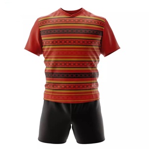 GAF-créez votre propre équipe, uniforme de Rugby rouge blanc sublimé avec Logo personnalisé, nom et numéro, uniforme de Rugby pour homme - Product Image 6