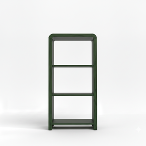 Estantería expositora, Librería de 3 estantes, Mueble de almacenamiento, Estantería abierta sin respaldo, Madera de caucho, MDF, Chapa de roble - Product Image 1