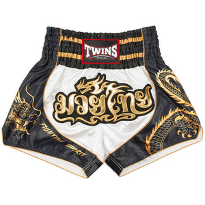 กางเกงฝึกซ้อมคิกบ็อกซิ่ง MMA มวยไทยแบบปรับแต่งได้เต็มที่ ดีไซน์ใหม่สำหรับผู้ชาย พิมพ์ลายแบบซับลิเมชั่น ผ้าซาติน โพลีเอสเตอร์ 100% รับผลิตแบบ OEM - Product Image 2