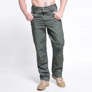 Pantalon cargo en toile 100 % coton de haute qualité pour homme, taille mi-haute, multi-poches, décontracté, pour le travail en extérieur - Product Image 4
