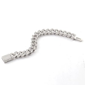 Premium Quality Iced Out Cuban Link <b>Bracelet</b> Hip Hop Statement Jewelry From Available At Wholesale price from India - Product Image 3