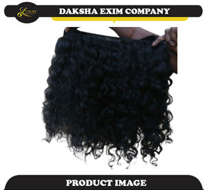 Exportadores indios Venta Tamaño personalizado Remy Hair Packing Machine Trama Virgen Cabello humano Paquetes a granel con estilo de ondas Precios bajos - Product Image 4