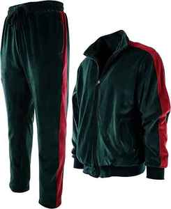 <b>Prime</b> Comfort Lounge Ensemble Relaxed Fit Plain Two Piece <b>Clothing</b> Trendy Minimalist Velvet Track Suit - Product Image 6