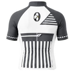 Maillot de Ciclismo de Manga Corta Gris Carbón y Blanco con Cremallera Completa, de Secado Rápido y Transpirable, para Bicicleta de Carretera, Ropa Deportiva de Alto Rendimiento para Entrenamiento - Product Image 2