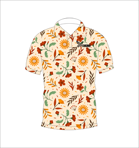 Camisa Polo con Estampado Floral Tropical para Hombre, Manga Corta, Casual, Verano, Cuello Camisero, Ligera, a la Moda - Product Image 5