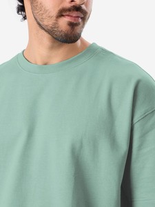 Manufacturing your Men's Oversized Plain 100% Cotton T-Shirt O-Neck with your logo Solid Color Casual Style Regular Fit - Product Image 4