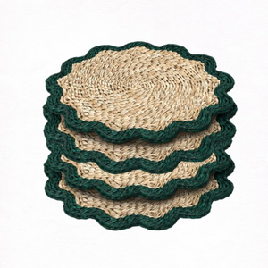 Napperons festonnés en jonc de mer style ferme, résistants à la chaleur, pour table à manger, vente en gros du Vietnam - Product Image 3