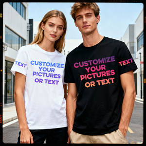 T-shirt personnalisé avec impression avant et arrière, votre propre logo, texte, photo, cadeau premium pour homme - Product Image 3