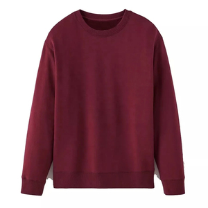 Sudadera de Cuello Redondo para Mujer, Color Sólido, Manga Larga, Tejido de Algodón, para Otoño, Corte Regular - Product Image 2