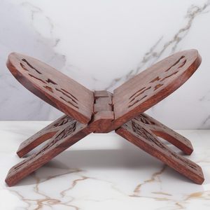 Support de Coran en bois sculpté à la main, pliable, support de livre, support de lecture religieux pour la Bible, Guru Granth Sahib - Product Image 2