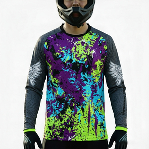 Nuevas Camisetas de Motocross para Hombre, Impresas, Transpirables, de Secado Rápido y Personalizables, para Verano e Invierno, Ciclismo de Montaña, BMX - Product Image 1