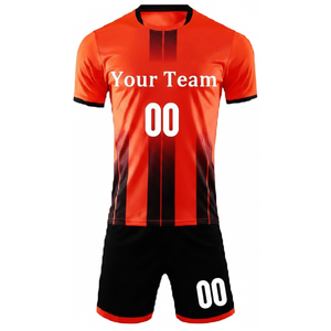 Uniformes de fútbol sublimados 100% poliéster transpirable de secado rápido con correa ajustable y diseño de logotipo personalizado. - Product Image 6