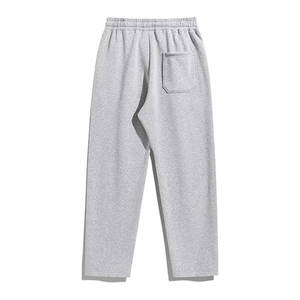 Men's Solid Thermal Lined <b>Drawstring</b> Waist Pants Plain Casual Comfy Loose Fitting <b>Trousers</b> for Fall Winter Warm Lounge Pants - Product Image 2