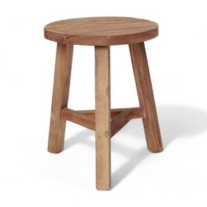 Minimalist Wooden <b>Stool</b> with Round <b>Seat</b> and Stable Legs for Dining Room Home Furniture Modern Design Style - Product Image 1