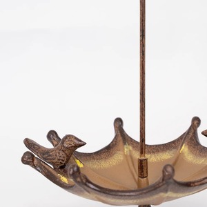 Mangeoire à oiseaux décorative en métal, à suspendre, pour jardin, extérieur, maison, patio - Product Image 4