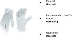 Keystone Thumb Driving Gloves Abrasion Resistant Anti Cut Leather Driver Gloves Durable Construction <b>Builders</b> Safety Work Gloves - Product Image 5