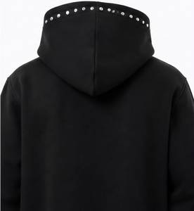 Sweat à capuche oversize pour homme, coupe classique, avec poche avant, en tissu polaire mélangé polyester/coton, anti-boulochage, respirant, style streetwear - Product Image 6