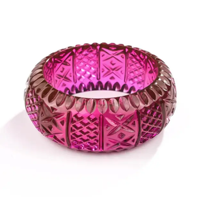 Nouveaux bracelets en résine empilables en céramique sculptée, colorés et tressés, qualité supérieure, motifs variés, bijoux unisexes pour fêtes et cadeaux - Product Image 5