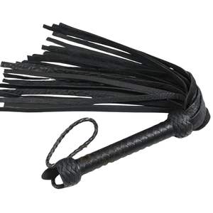 Flogger de Cuero BDSM Premium con Peso Equilibrado y Construcción Duradera - Product Image 1