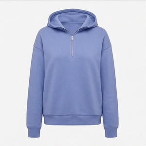 Sudadera con capucha para mujer con bolsillo, forro polar de algodón personalizado, manga larga, cierre de cremallera, tops de invierno para mujer, ropa urbana, color personalizado - Product Image 1