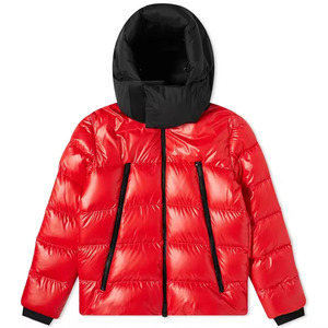 Blouson matelassé noir brillant avec capuche amovible pour homme, streetwear haut de gamme et imperméable, provenant d'un fabricant en gros. - Product Image 5