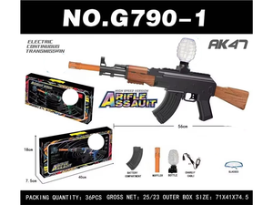 Toyhome Vente Flash <span class=keywords><strong>AK</strong></span> <span class=keywords><strong>47</strong></span> Pistolet Jouet d'Assaut 56cm Lanceur de Billes Jouet Pistolet à Billes Jeu de Tir Sportif en Plein Air - Product Image 4