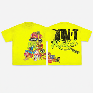 เสื้อยืดสตรีทแวร์ผู้ชายไซส์ใหญ่ พิมพ์ลายการ์ตูน แขนสั้น คอกลม ผ้าเจอร์ซีย์คอตตอน 100% - Product Image 2
