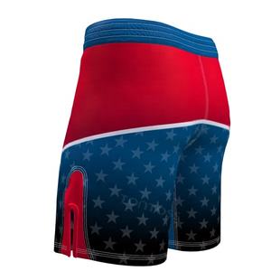 Vêtements de sport en spandex extensible dans les quatre sens Short à la taille et à cordon de serrage au genou pour adultes MMA Fight for Gym Use Vente en gros OEM - Product Image 6