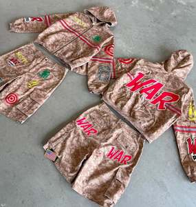 Urban Fashion Eco-Friendly Reversible Acid <b>Wash</b> Winter Heavyweight Solid Casual Track Suit Custom Logo Private Label Wholesale - Product Image 1